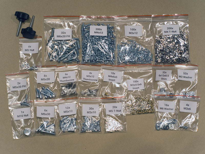 OpenAstroMount - Screws & Nuts